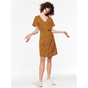 Oranžové šaty s leopardím vzorem M&Co obraz
