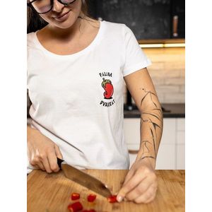 Bílé dámské tričko ZOOT Original Chilli paprička obraz