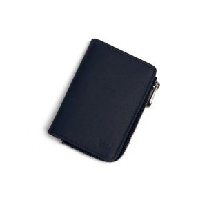 Tmavě modrá kožená peněženka Hank obraz