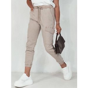 Dámské trendy béžové kalhoty Love Trend obraz