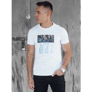 Pánské MODERN tričko s krátkým rukávem bílé obraz
