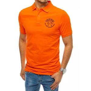 Pánské tričko s límečkem oranžové ORIGINAL obraz