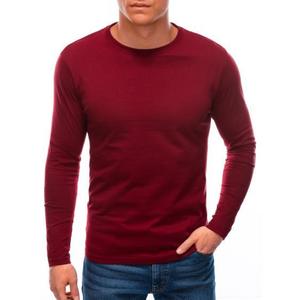 Pánské hladké tričko s dlouhým rukávem SIDNEY tmavě červené obraz