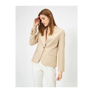 Koton Button Detailed Basic Blazer Jacket obraz