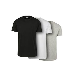Základní tričko po 3 kusech černá/bílá/šedá obraz