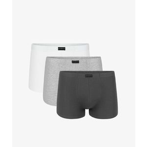 Pánské boxerky ATLANTIC 3Pack - bílé/šedé/tmavě šedé obraz