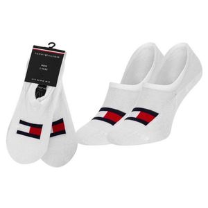 Tommy Hilfiger Socks - TH FOOTIE HIGH CUT 2P FLAG white obraz
