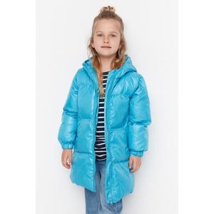 Modrá nafukovací dívčí bunda Trendyol obraz