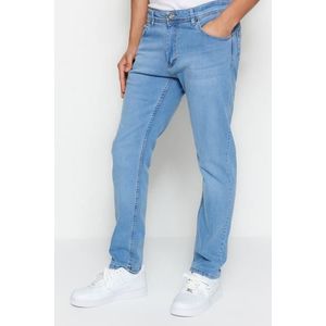 Trendyol pánské modré úzké džíny z pružné látky obraz