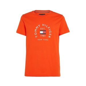 Oranžové pánské tričko Tommy Hilfiger - Pánské obraz