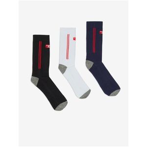 Sada tří párů ponožek v modré, bílé a černé barvě Diesel - Pánské obraz