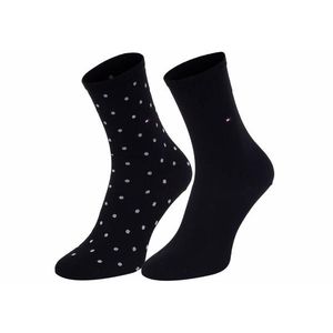 2PACK dámské ponožky Tommy Hilfiger vysoké černé obraz