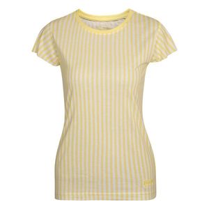 Žluté dámské pruhované tričko NAX HUDERA obraz