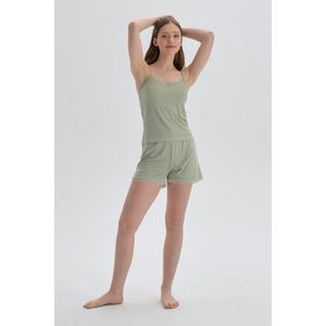 Dagi Zelené Viskózové Krátké Pyžamové Kalhoty obraz