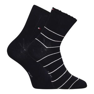 2PACK dámské ponožky Tommy Hilfiger vysoké modré (701220252 001) obraz