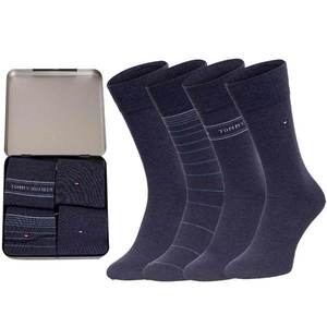 Ponožky Tommy Hilfiger Tommy_Hilfiger_4Pack_Socks_701220146_003_Navy_Blue/Jeans obraz