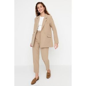 Trendyol Mink Blazer Jacket-Pants Woven Bottom-Top Suit obraz