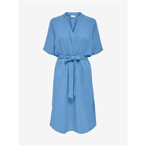 Modré šaty se zavazováním JDY Theis - Dámské obraz