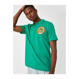 Koton College Vyšívané tričko s límečkem Polo Collar obraz