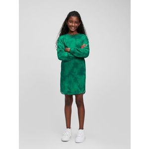 Zelené holčičí šaty šaty s batikou GAP obraz