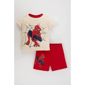 DEFACTO Baby Boy Marvel Spiderman Licensed Crew Neck Rib Pajamas 2 Packs obraz