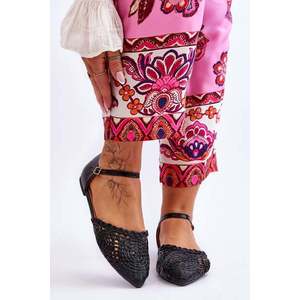 Elegantní dámské sandály ploché Černá Sheia obraz