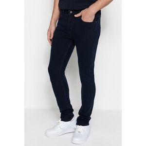 Trendyol Dark Navy Blue Premium Stretch Fabric Skinny Fit Jeans Denim Trousers obraz