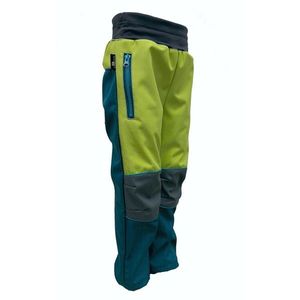 Letní softshellové kalhoty - petrolejovo-zelené obraz