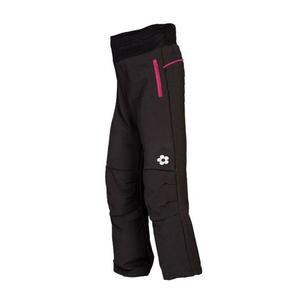 Softshellové kalhoty - černé s růžovými kapsami na zip obraz
