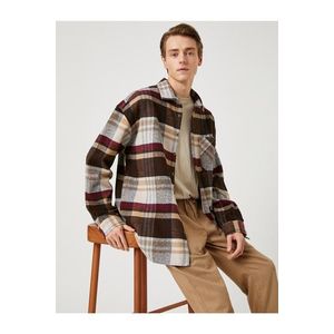 Koton Lumberjack Shirt with Pocket Detailed Classic Collar Long Sleeve obraz