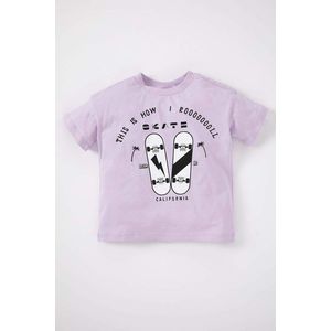 DEFACTO Baby Boy Printed Combed Cotton Short Sleeve T-Shirt obraz