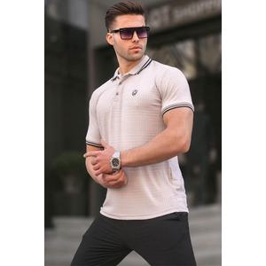 Madmext Dyed Gray Basic Regular Fit Men's Polo Neck T-Shirt 6100 obraz