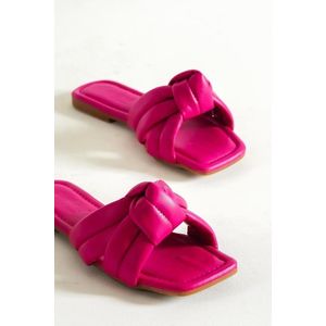 Capone Outfitters Capone Flat Heeled Women's Fuchsia Slippers obraz