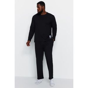 Trendyol Black Label Detailed Plus Size Pajama Set obraz
