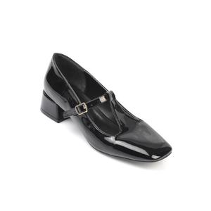 Capone Outfitters Women's Flat Toe T-Strap Low Heel Mary Jane Shoes obraz