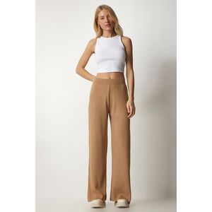 Happiness İstanbul Women's Biscuit Corduroy Sweater Pants obraz