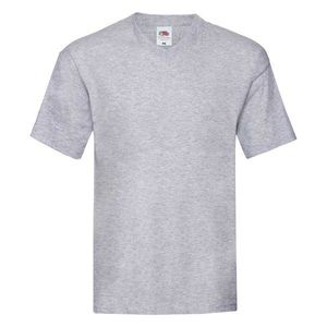 Grey T-shirt Original V-neck Fruit of the Loom obraz