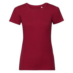 Pure Organic Russell Women's Red T-shirt obraz
