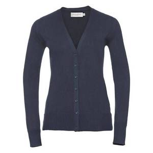 Navy blue women's pointed cardigan Russell obraz