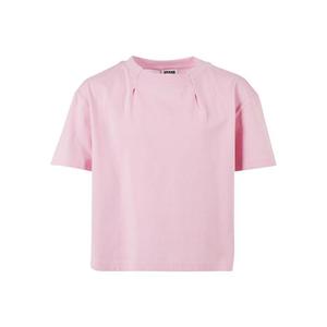 Dívčí organické oversized plisované tričko dívčí růžové obraz