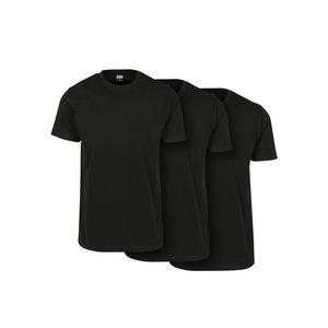 Základní tričko po 3 kusech černá/černá/černá obraz