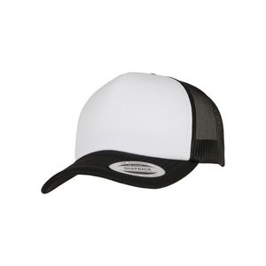 Kšiltovka YP Classics® Curved Foam Trucker Cap – bílá Přední strana černá/bílá/černá obraz