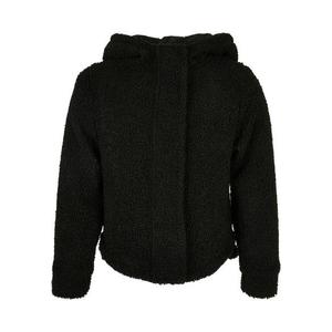 Dívčí krátká bunda Sherpa černá obraz