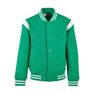 Boys Inset College Sweat Jacket bodegagreen/bílá obraz