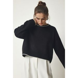 Happiness İstanbul Women's Black Basic Knitwear Sweater obraz