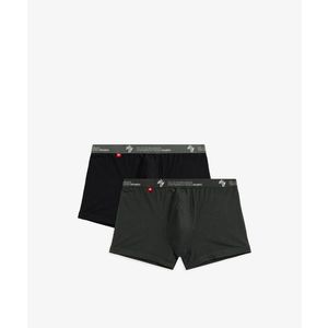 Pánské boxerky ATLANTIC 2Pack - khaki/černé obraz