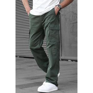 Madmext Men's Khaki Cargo Pocket Baggy Trousers 6811 obraz