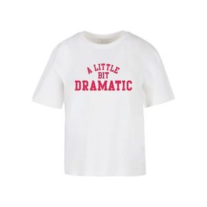 Dámské tričko A Little Bit Dramatic - bílé obraz
