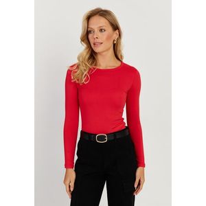 Cool & Sexy Women's Red Blouse obraz