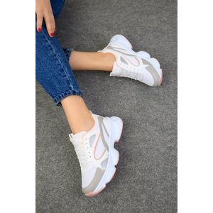 Soho Grey-White-Powder Women's Sneakers 17226 obraz